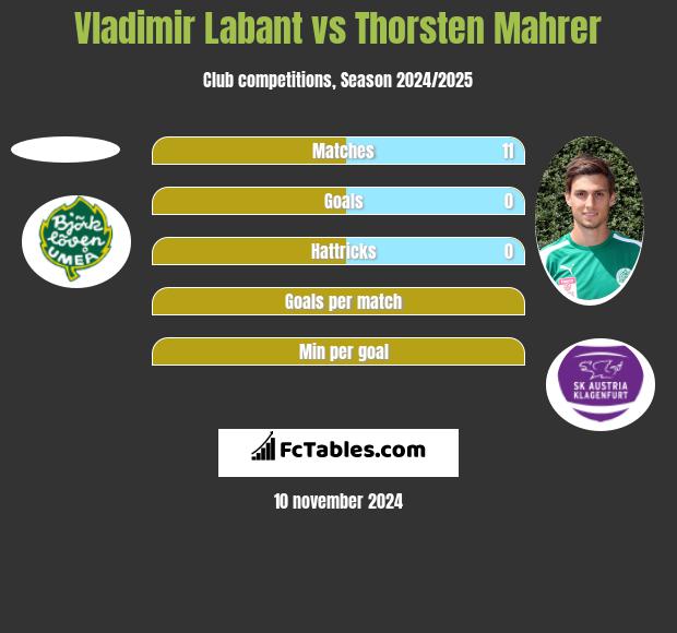 Vladimir Labant vs Thorsten Mahrer h2h player stats