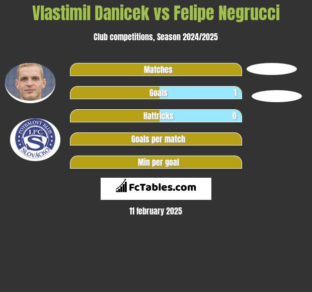 Vlastimil Danicek vs Felipe Negrucci h2h player stats