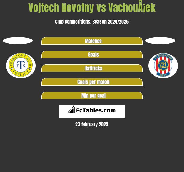 Vojtech Novotny vs VachouÅ¡ek h2h player stats