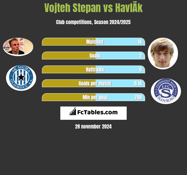 Vojteh Stepan vs HavlÃ­k h2h player stats