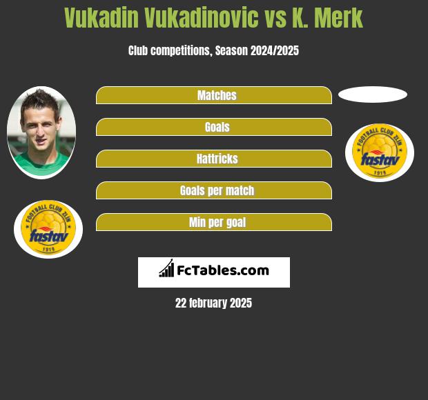 Vukadin Vukadinovic vs K. Merk h2h player stats