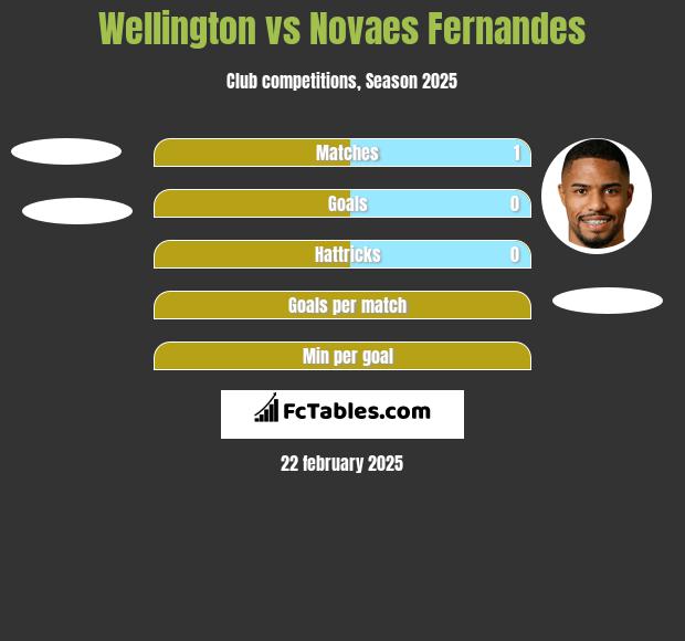 Wellington vs Novaes Fernandes h2h player stats