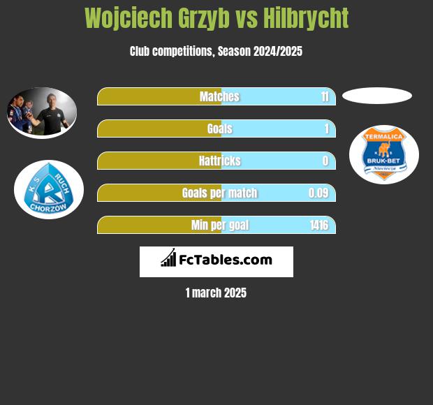 Wojciech Grzyb vs Hilbrycht h2h player stats