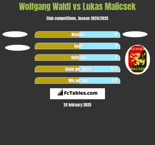 Wolfgang Waldl vs Lukas Malicsek h2h player stats