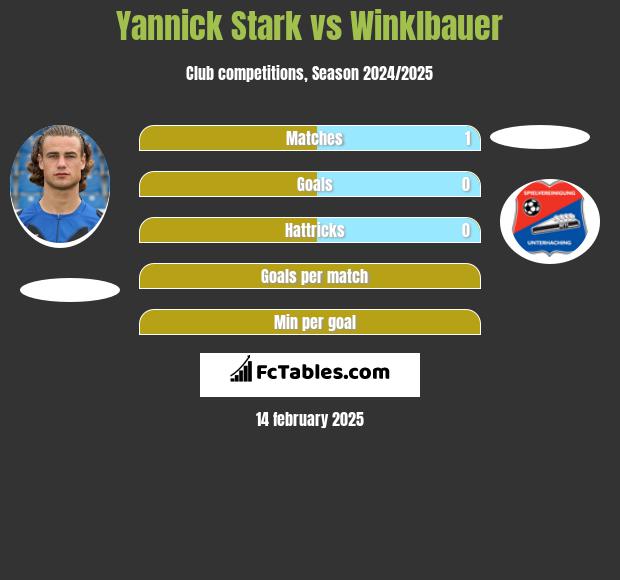 Yannick Stark vs Winklbauer h2h player stats