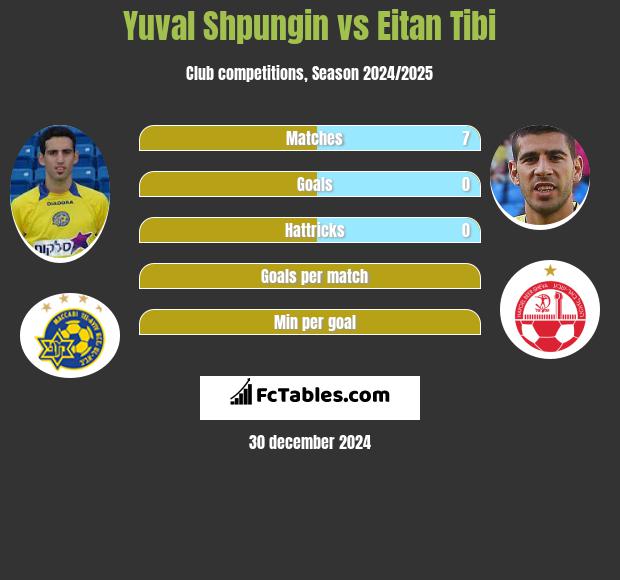 Yuval Shpungin vs Eitan Tibi h2h player stats