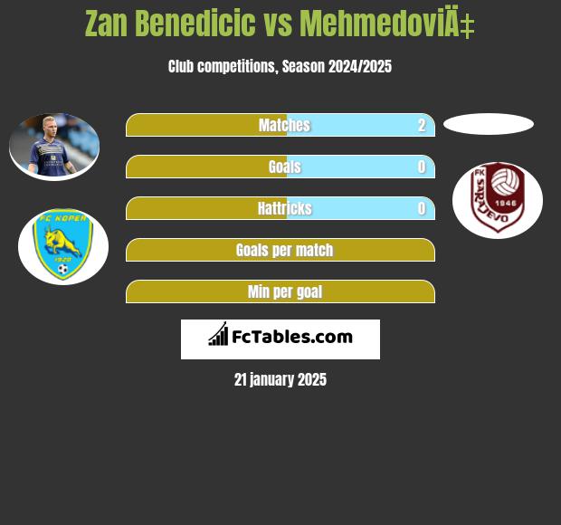 Zan Benedicic vs MehmedoviÄ‡ h2h player stats