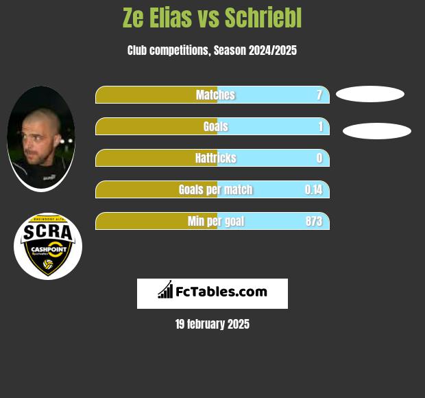 Ze Elias vs Schriebl h2h player stats