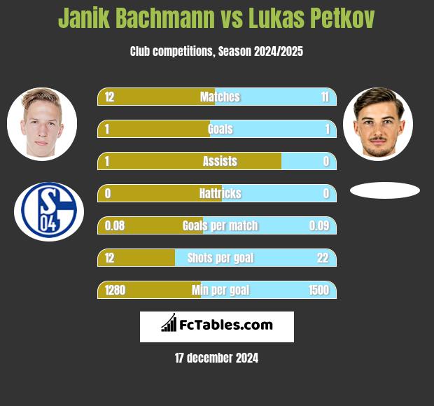 Janik Bachmann vs Lukas Petkov h2h player stats