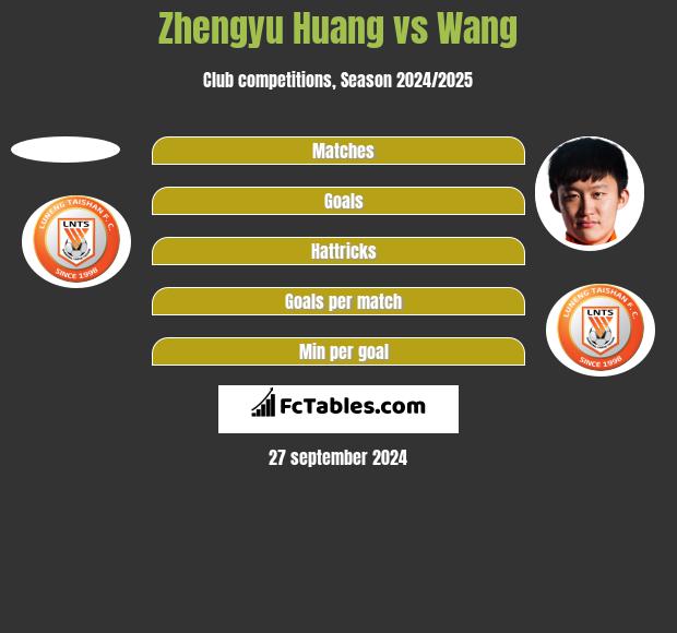 Zhengyu Huang vs Wang h2h player stats