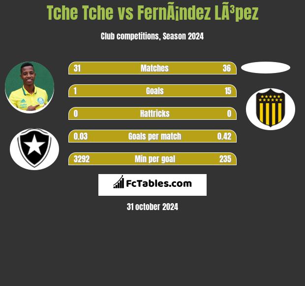 Tche Tche vs FernÃ¡ndez LÃ³pez h2h player stats