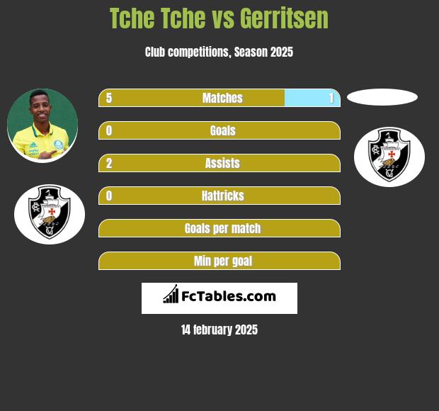 Tche Tche vs Gerritsen h2h player stats