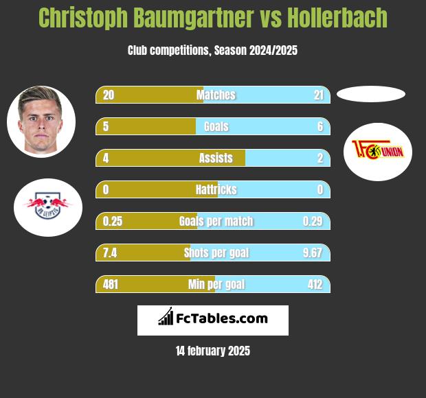 Christoph Baumgartner vs Hollerbach h2h player stats