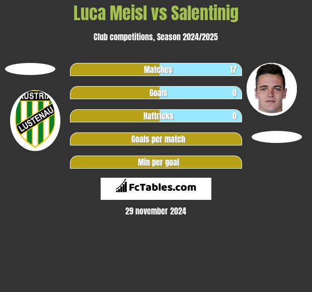 Luca Meisl vs Salentinig h2h player stats