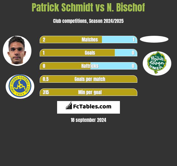 Patrick Schmidt vs N. Bischof h2h player stats