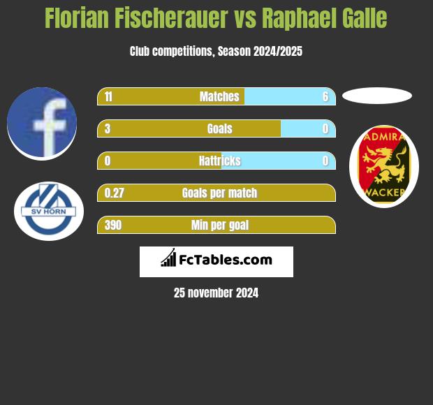 Florian Fischerauer vs Raphael Galle h2h player stats