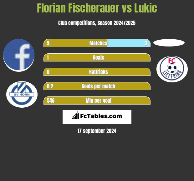 Florian Fischerauer vs Lukic h2h player stats