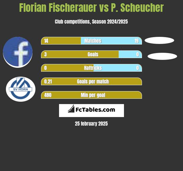 Florian Fischerauer vs P. Scheucher h2h player stats