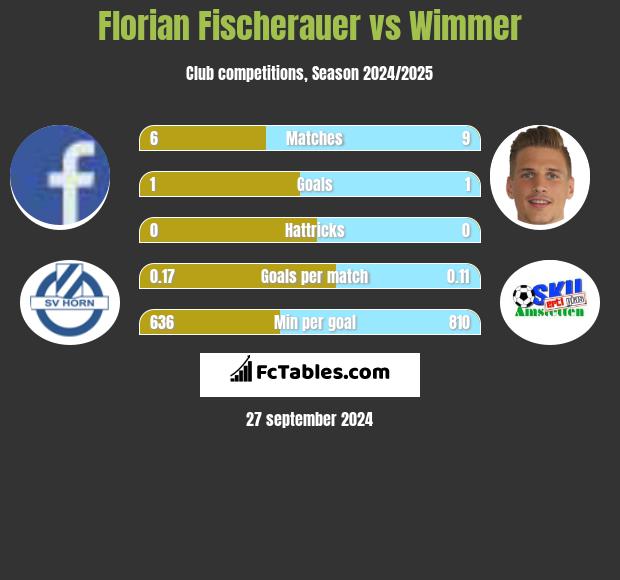 Florian Fischerauer vs Wimmer h2h player stats