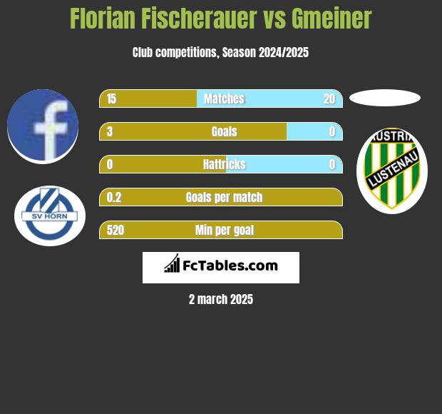 Florian Fischerauer vs Gmeiner h2h player stats