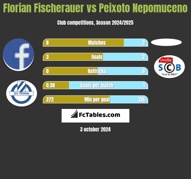 Florian Fischerauer vs Peixoto Nepomuceno h2h player stats