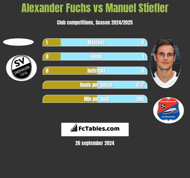 Alexander Fuchs vs Manuel Stiefler h2h player stats