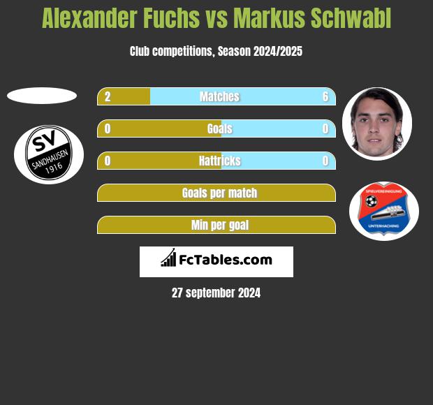 Alexander Fuchs vs Markus Schwabl h2h player stats