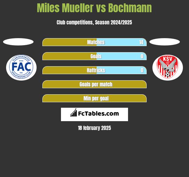 Miles Mueller vs Bochmann h2h player stats