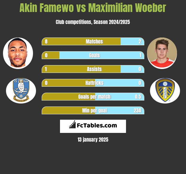 Akin Famewo vs Maximilian Woeber h2h player stats