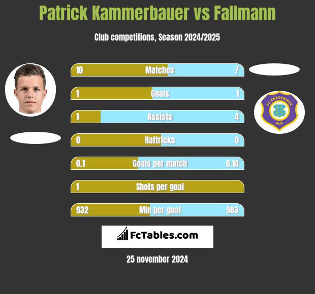 Patrick Kammerbauer vs Fallmann h2h player stats