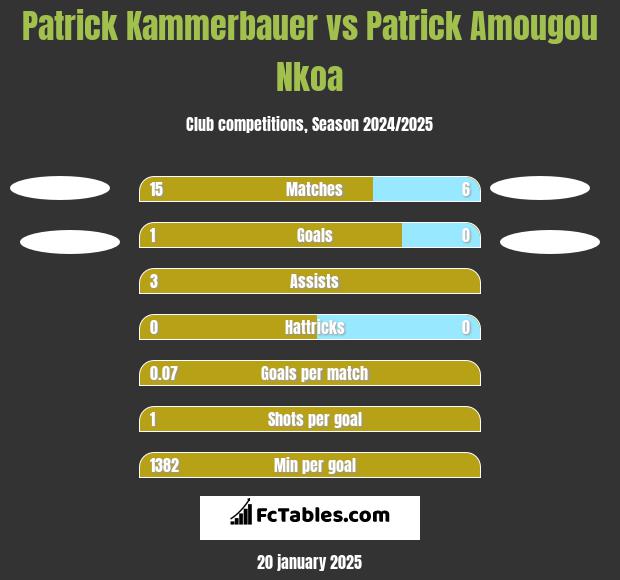 Patrick Kammerbauer vs Patrick Amougou Nkoa h2h player stats