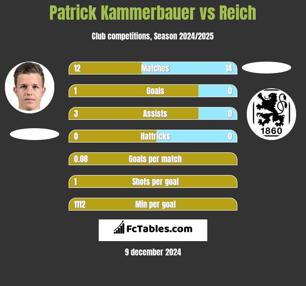 Patrick Kammerbauer vs Reich h2h player stats