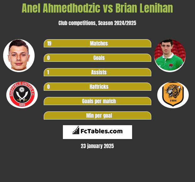 Anel Ahmedhodzic vs Brian Lenihan h2h player stats