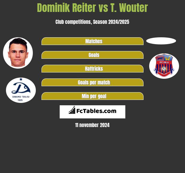 Dominik Reiter vs T. Wouter h2h player stats