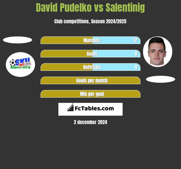 David Pudelko vs Salentinig h2h player stats