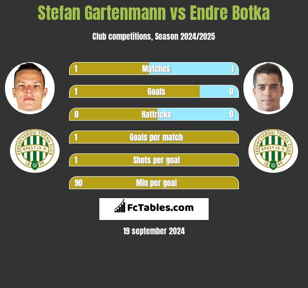 Stefan Gartenmann vs Endre Botka h2h player stats