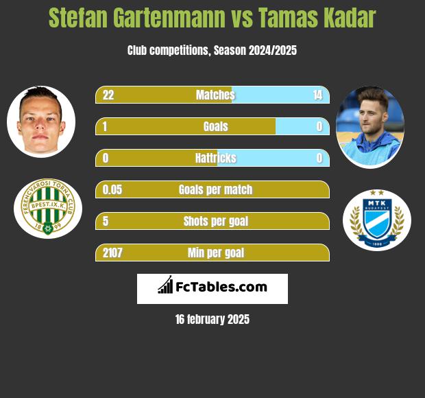 Stefan Gartenmann vs Tamas Kadar h2h player stats