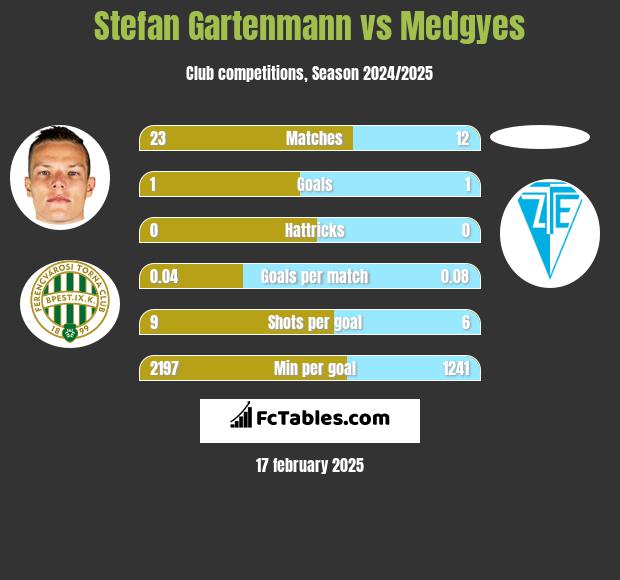 Stefan Gartenmann vs Medgyes h2h player stats