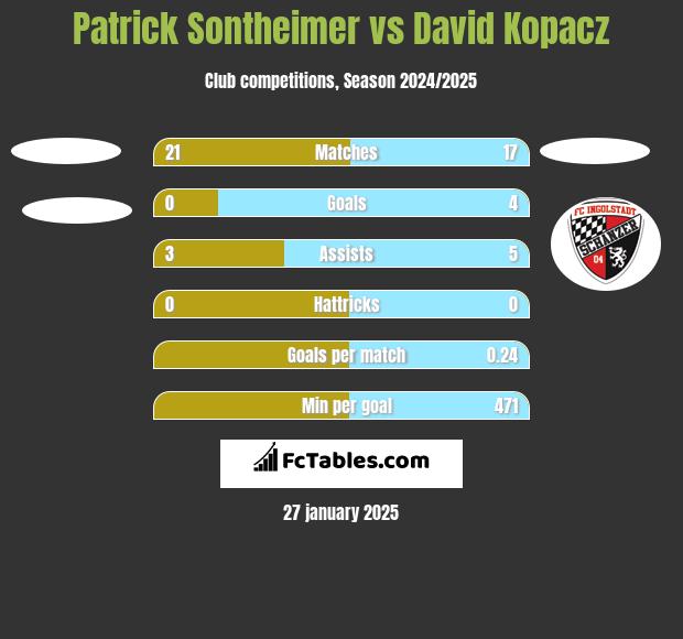 Patrick Sontheimer vs David Kopacz h2h player stats