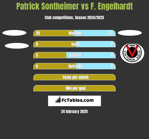 Patrick Sontheimer vs F. Engelhardt h2h player stats