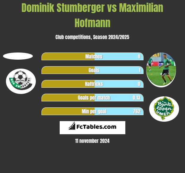 Dominik Stumberger vs Maximilian Hofmann h2h player stats