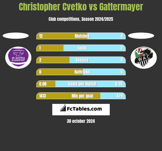 Christopher Cvetko vs Gattermayer h2h player stats