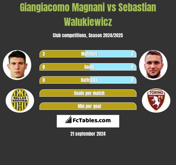 Giangiacomo Magnani vs Sebastian Walukiewicz h2h player stats