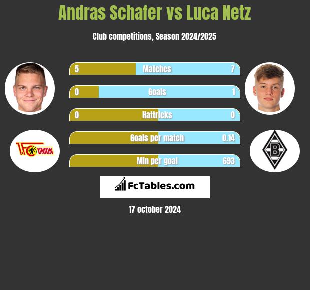 Andras Schafer vs Luca Netz h2h player stats