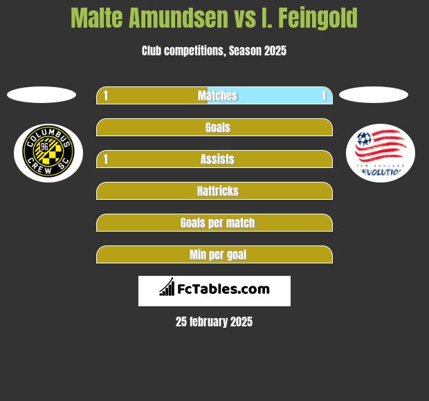 Malte Amundsen vs I. Feingold h2h player stats