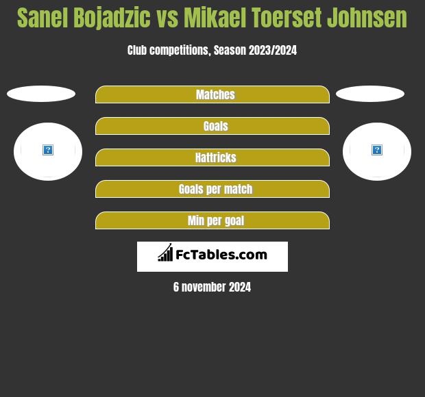 Sanel Bojadzic vs Mikael Toerset Johnsen h2h player stats