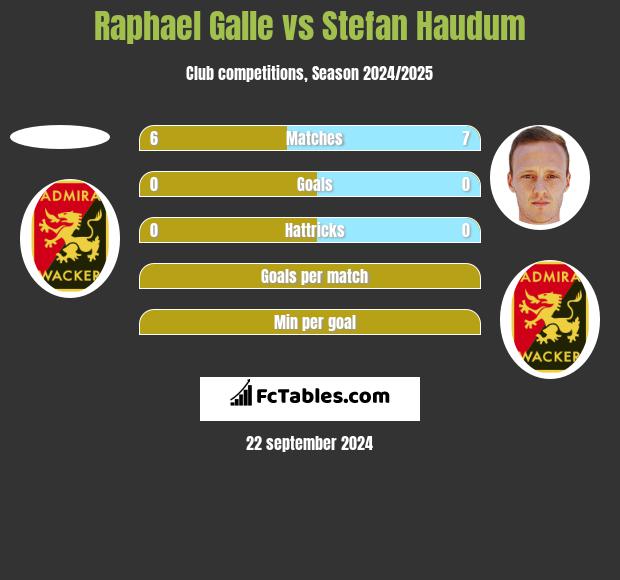 Raphael Galle vs Stefan Haudum h2h player stats