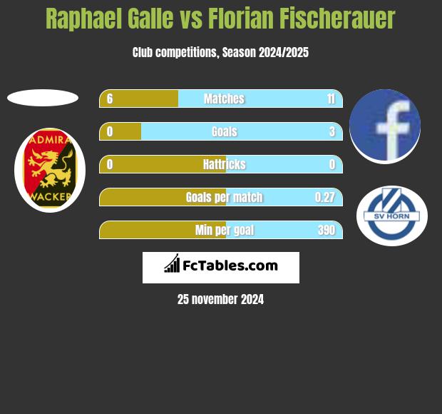 Raphael Galle vs Florian Fischerauer h2h player stats