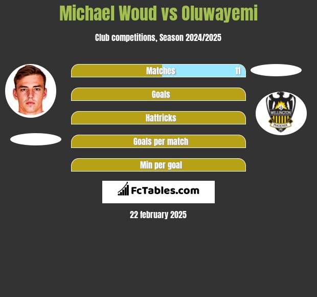 Michael Woud vs Oluwayemi h2h player stats