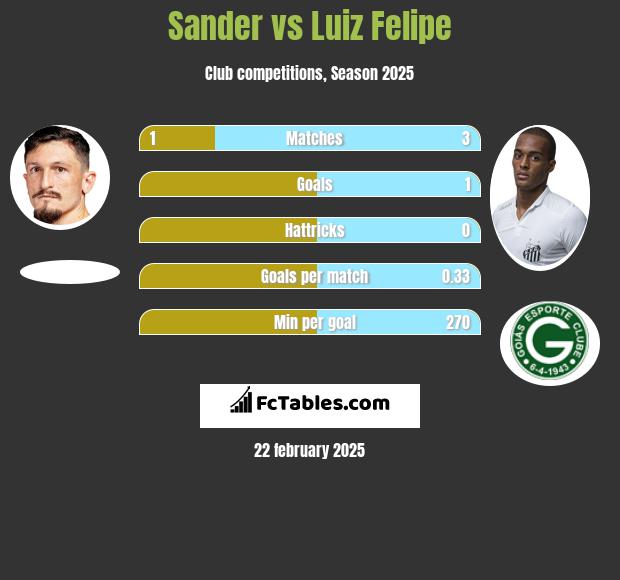 Sander vs Luiz Felipe h2h player stats